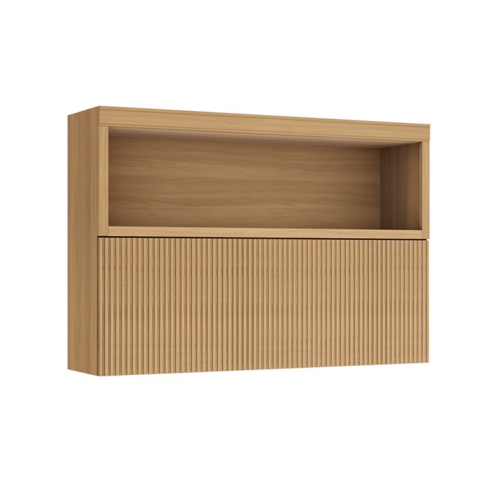 Armário Aéreo Marquesa 100% MDF 1 Porta Nature 120 cm