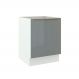 Balcão Madesa Lux 60 cm 1 Porta - Branco/Cinza