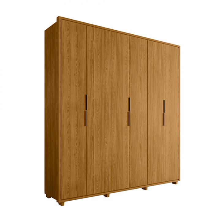 Guarda-roupa Casal Matisse 6 Portas 4 Gavetas Cumaru