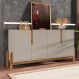 Aparador Buffet 4 Porta Niara Babus - Off White / Cedro