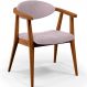 Poltrona Decorativa Para Sala De Estar E Recepção Cecília L02 Bouclê Rosê - Lyam Decor