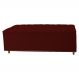 Calçadeira Recamier Baú Casal Queen 160cm Diana Suede Bordô - Dellas Store