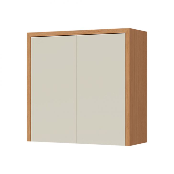 Armário Aéreo Condessa 2 Portas Carvalho e Greige