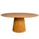 Mesa de Jantar Cone Oval 244x137 cm Base Madeira Freijó Tampo Freijó
