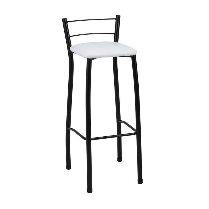 Banqueta Macaé Branca E Preta