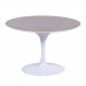 Mesa Saarinen Oval Fórmica Preta 180x100cm - Base Branca