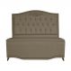 Cabeceira mais Calçadeira Solteiro 90cm Para Cama Box Greta Suede Capuccino - DS Estofados