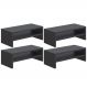 Kit 04 Suportes Stand Para Monitores Mesa Escritório Home Office Lap L03 Preto - Lyam Decor