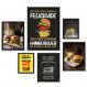 Kit 6 Quadros Hamburguer - Fotos E Frases - com vidro