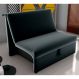Sofá Cama para Descanso Galway Veludo Inca Preto