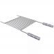Grelha Urugaia Inox 304 Reta 80x40cm para Churrasco com Barr
