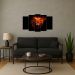 Kit Quadro Decorativo Animais Para Sala de Estar 108x60cm A193 - Pallazio