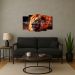Kit Quadro Decorativo Animais Para Sala de Estar 128x72cm A109 - Pallazio