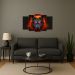 Kit Quadro Decorativo Animais Para Sala de Estar 128x72cm A85 - Pallazio