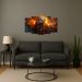Kit Quadro Decorativo Animais Para Sala de Estar 158x90cm - Pallazio