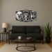 Kit Quadro Decorativo Animais Para Sala de Estar 158x90cm A1 - Pallazio