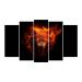 Kit Quadro Decorativo Animais Para Sala de Estar 158x90cm A193 - Pallazio