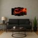 Kit Quadro Decorativo Animais Para Sala de Estar 158x90cm A211 - Pallazio