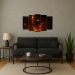 Kit Quadro Decorativo Animais Para Sala de Estar 158x90cm A67 - Pallazio
