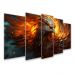 Kit Quadro Decorativo Animais Para Sala de Estar 73x39cm - Pallazio