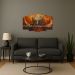 Kit Quadro Decorativo Animais Para Sala de Estar 73x39cm A127 - Pallazio