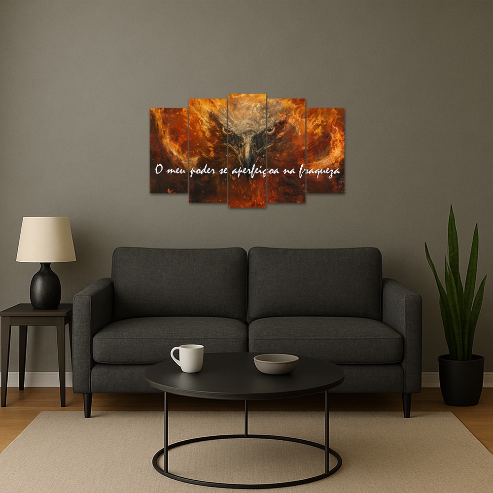 Kit Quadro Decorativo Animais Para Sala de Estar 73x39cm A127 - Pallazio