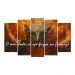 Kit Quadro Decorativo Animais Para Sala de Estar 73x39cm A127 - Pallazio