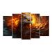 Kit Quadro Decorativo Animais Para Sala de Estar 73x39cm A49 - Pallazio