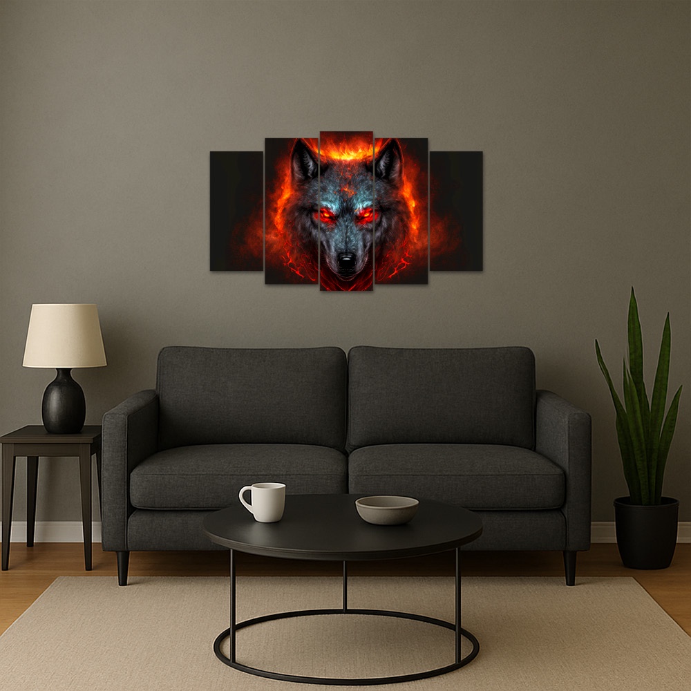 Kit Quadro Decorativo Animais Para Sala de Estar 78x42cm A85 - Pallazio