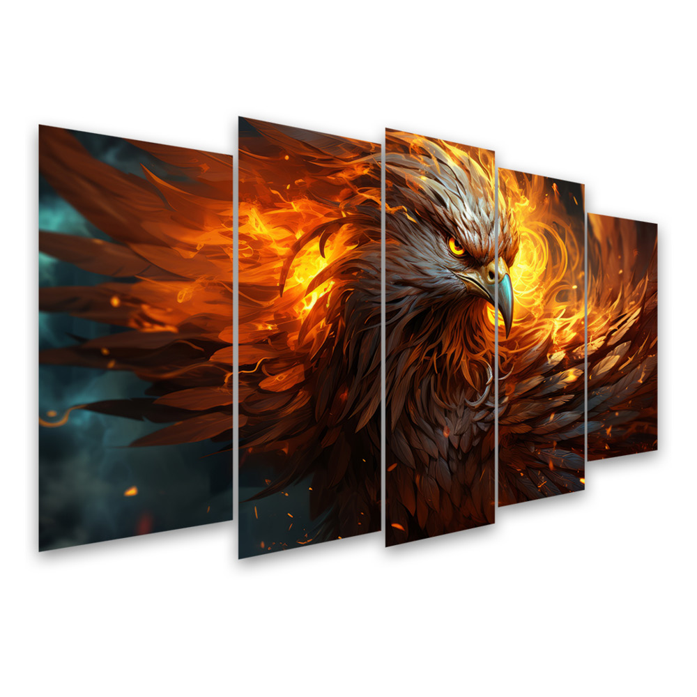 Kit Quadro Decorativo Animais Para Sala de Estar 88x48cm - Pallazio