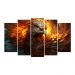 Kit Quadro Decorativo Animais Para Sala de Estar 88x48cm - Pallazio