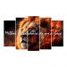 Kit Quadro Decorativo Animais Para Sala de Estar 88x48cm A109 - Pallazio