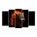Kit Quadro Decorativo Animais Para Sala de Estar 88x48cm A199 - Pallazio