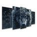 Kit Quadro Decorativo Animais V2 Para Sala de Estar 108x60cm - Pallazio