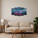 Kit Quadro Decorativo Animais V2 Para Sala de Estar 128x72cm A145 - Pallazio