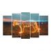 Kit Quadro Decorativo Animais V2 Para Sala de Estar 128x72cm A151 - Pallazio