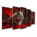 Kit Quadro Decorativo Animais V2 Para Sala de Estar 128x72cm A181 - Pallazio