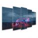 Kit Quadro Decorativo Animais V2 Para Sala de Estar 73x39cm A145 - Pallazio