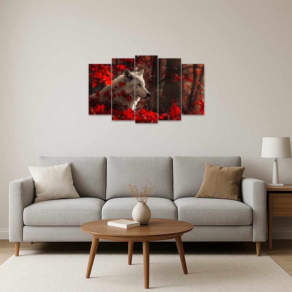 Kit Quadro Decorativo Animais V2 Para Sala de Estar 73x39cm A181 - Pallazio