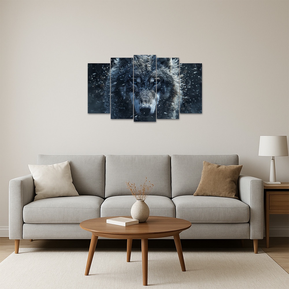 Kit Quadro Decorativo Animais V2 Para Sala de Estar 73x39cm A187 - Pallazio