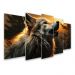 Kit Quadro Decorativo Animais V2 Para Sala de Estar 73x39cm A91 - Pallazio