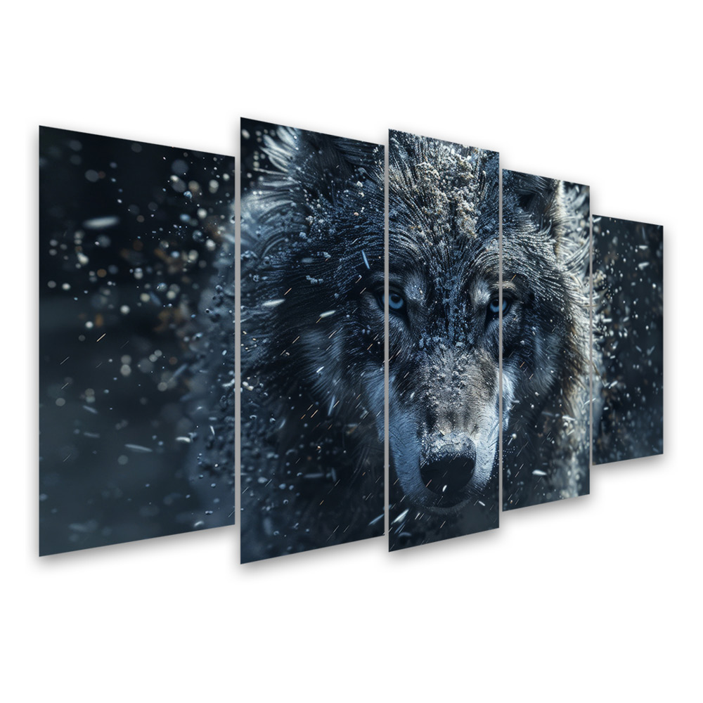 Kit Quadro Decorativo Animais V2 Para Sala de Estar 78x42cm - Pallazio
