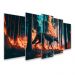 Kit Quadro Decorativo Animais V2 Para Sala de Estar 78x42cm A13 - Pallazio