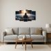Kit Quadro Decorativo Religioso Para Sala de Estar 108x60cm - Pallazio