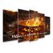 Kit Quadro Decorativo Religioso Para Sala de Estar 108x60cm A55 - Pallazio