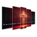 Kit Quadro Decorativo Religioso Para Sala de Estar 128x72cm A169 - Pallazio