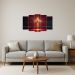 Kit Quadro Decorativo Religioso Para Sala de Estar 128x72cm A169 - Pallazio