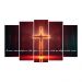 Kit Quadro Decorativo Religioso Para Sala de Estar 128x72cm A169 - Pallazio
