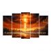 Kit Quadro Decorativo Religioso Para Sala de Estar 128x72cm A175 - Pallazio