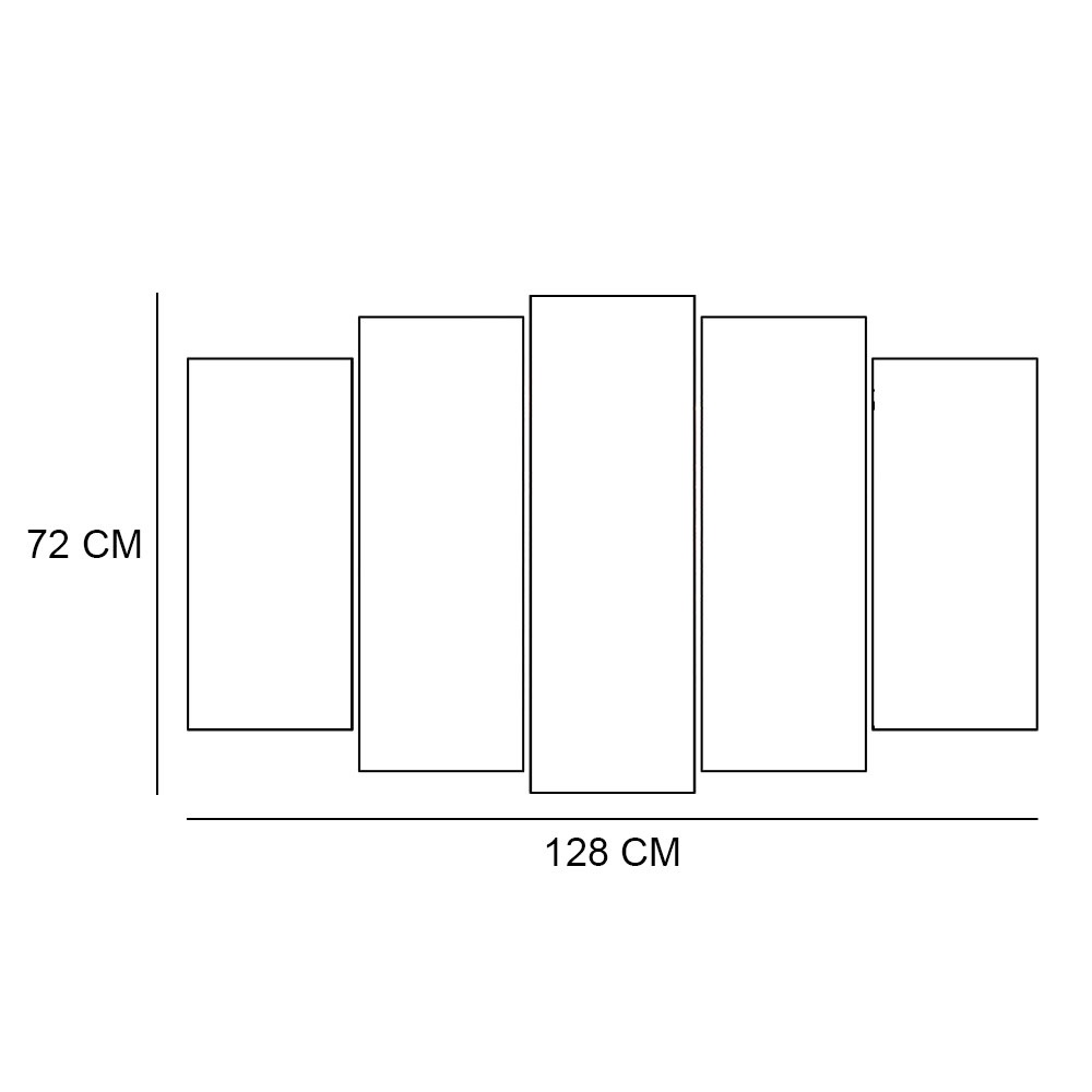 Kit Quadro Decorativo Religioso Para Sala de Estar 128x72cm A175 - Pallazio